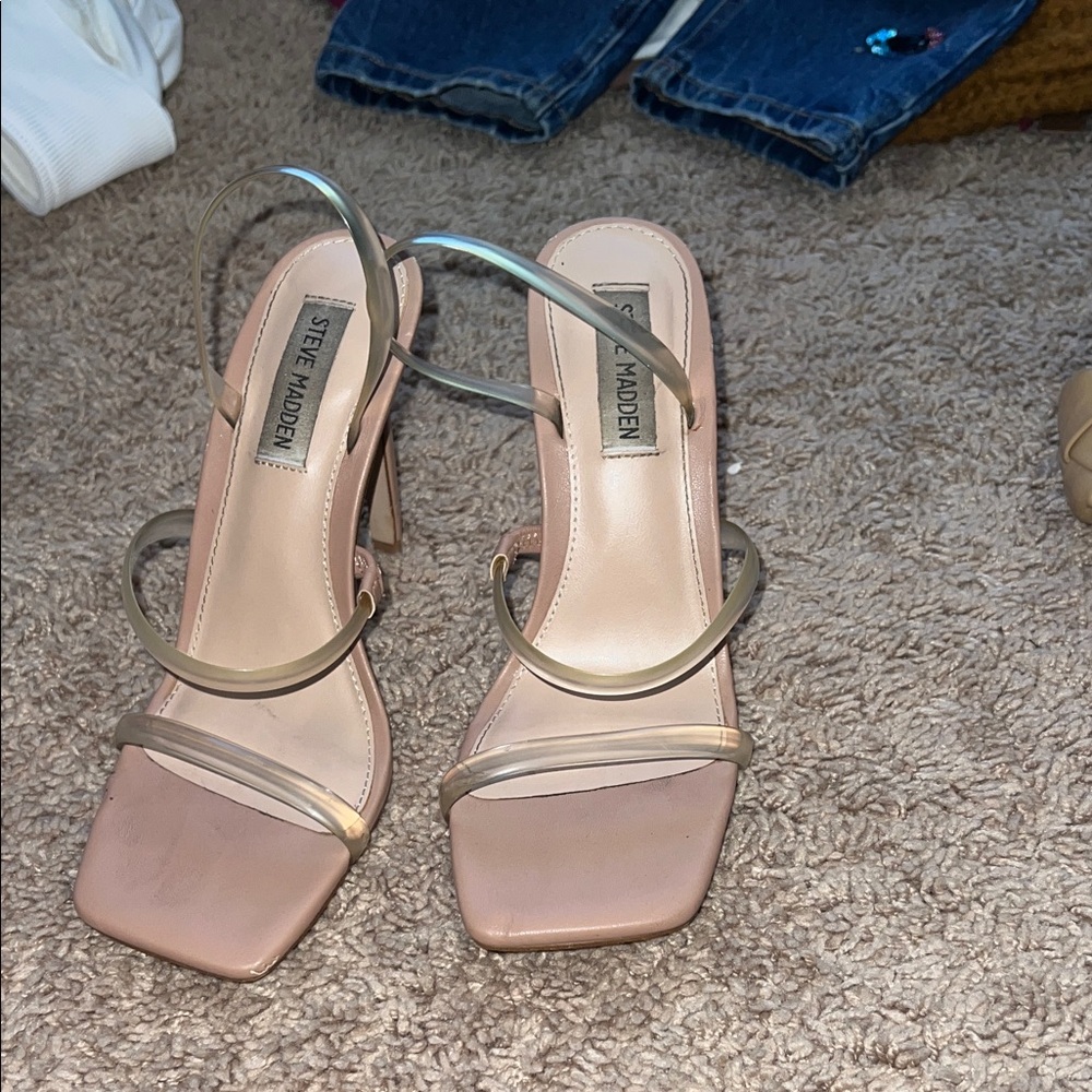 Steve Madden Nude Strappy Heels